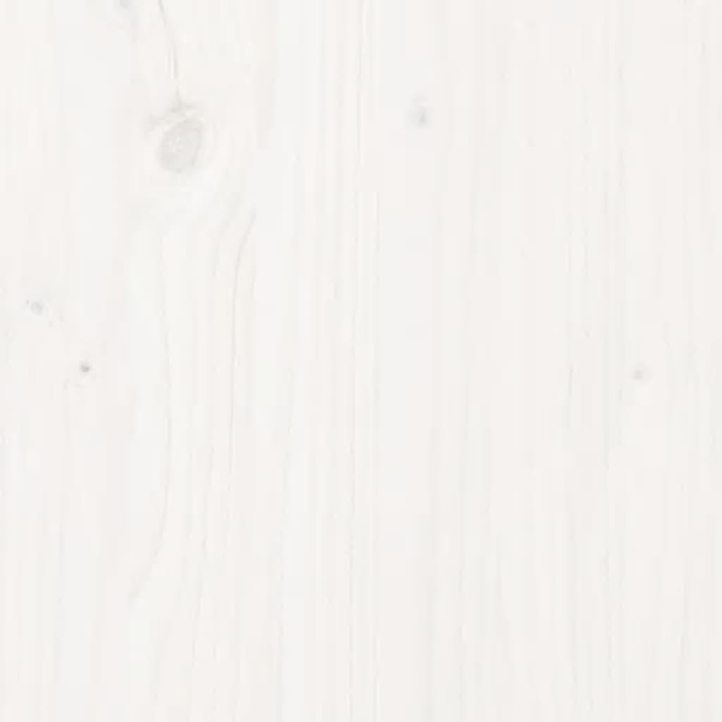 Children's bed frame with drawers white 90x200 cm solid pine wood