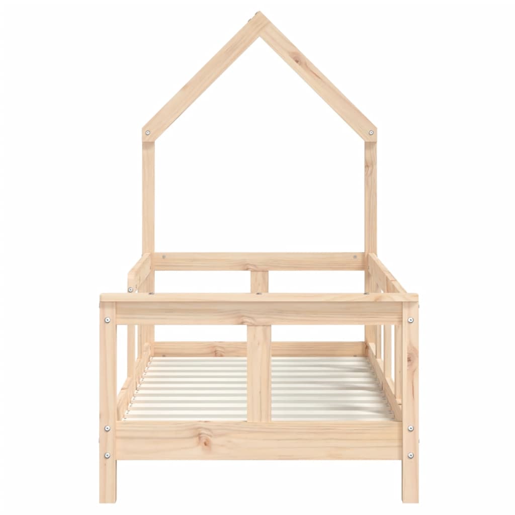 Children's bed frame 70x140 cm solid pine wood