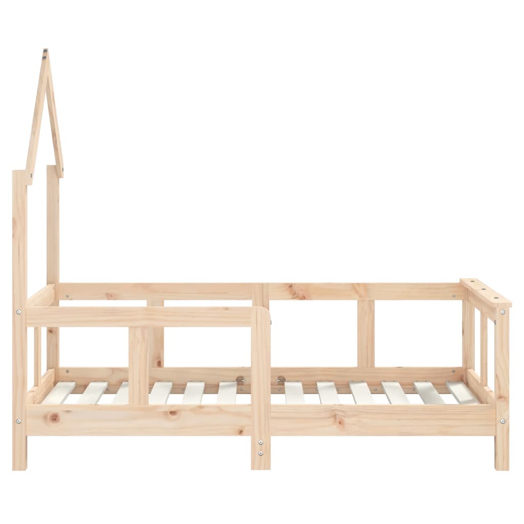 Children's bed frame 70x140 cm solid pine wood