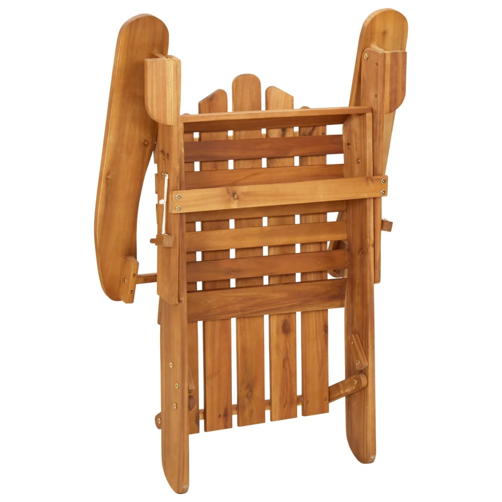 Adirondack garden chairs 2 pcs solid acacia wood