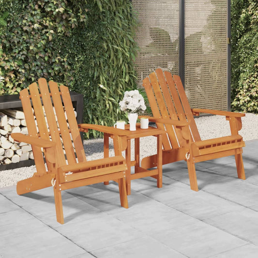 Adirondack garden chairs 2 pcs solid acacia wood