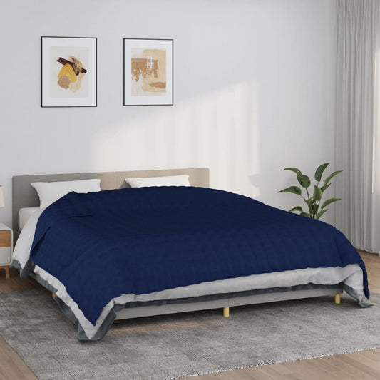 Weighted blanket blue 220x260 cm 11 kg fabric