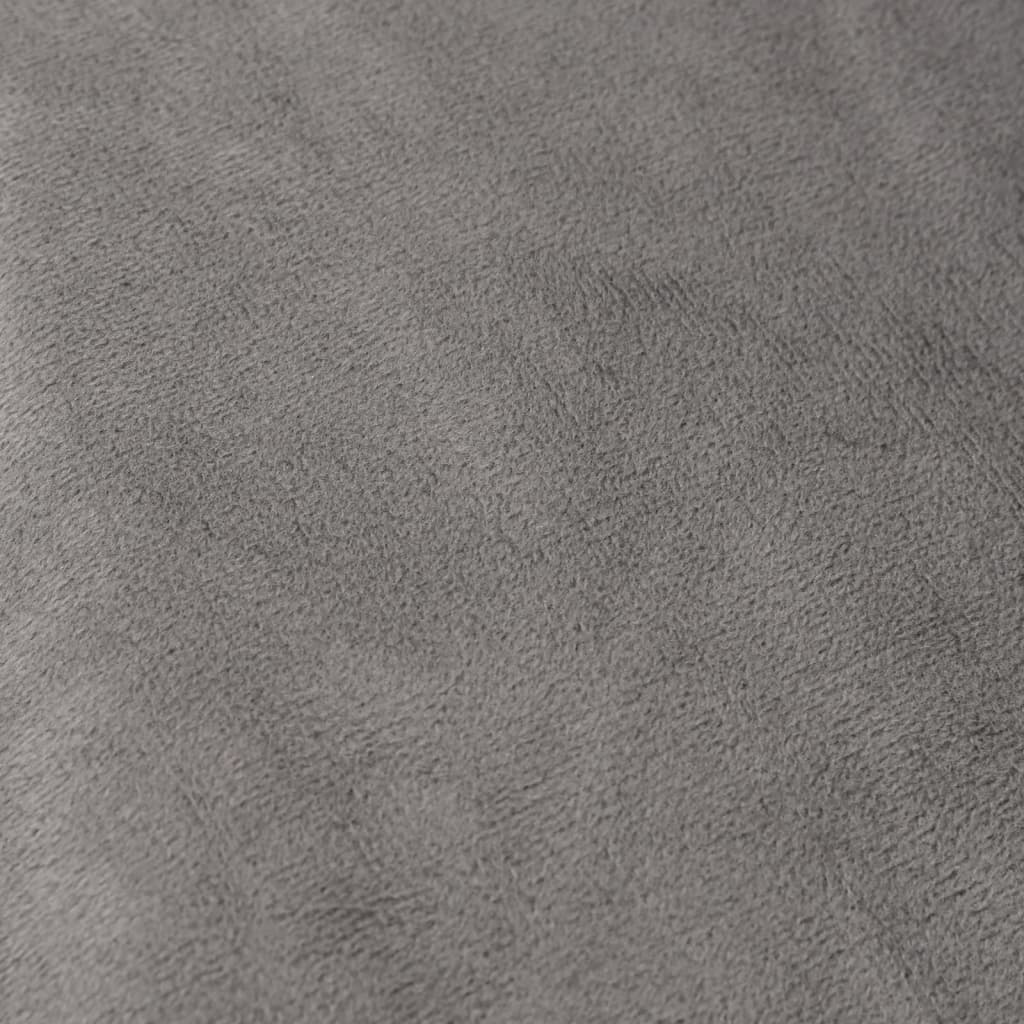 Weighted duvet with cover grey 120x180 cm 9 kg fabric