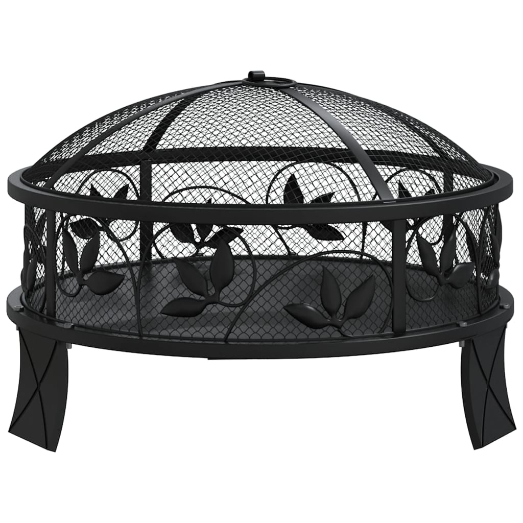 Fire pit with fire rake 50 cm XXL steel