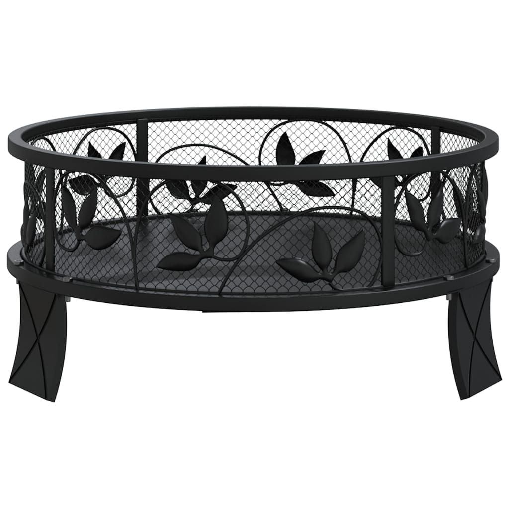 Fire pit with fire rake 50 cm XXL steel
