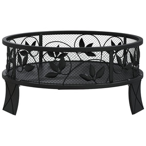 Fire pit with fire rake 50 cm XXL steel