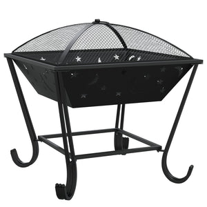 Fire pit with fire rake 50 cm XXL steel