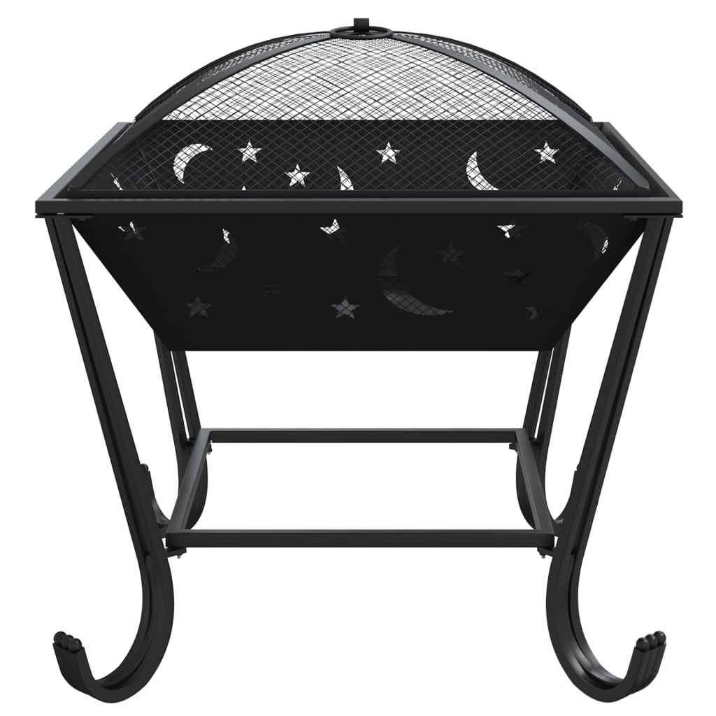 Fire pit with fire rake 50 cm XXL steel