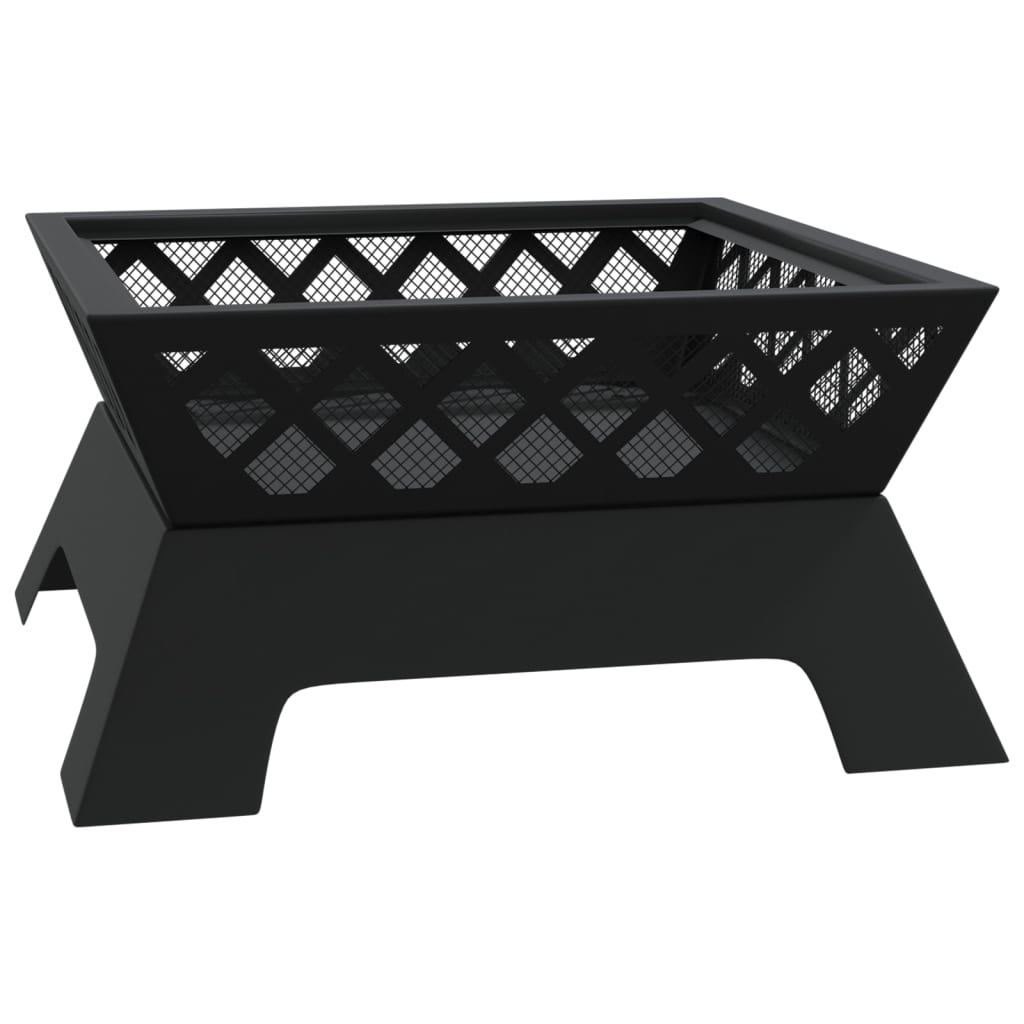 Fire pit with fire rake 50 cm XXL steel