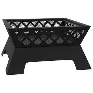 Fire pit with fire rake 50 cm XXL steel