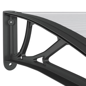 Sunshade black 150x100 cm polycarbonate