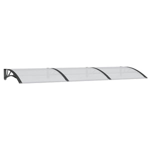 Sunshade black 300x100 cm polycarbonate