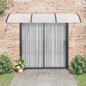 Sunshade black 300x100 cm polycarbonate