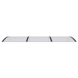 Sunshade black 300x100 cm polycarbonate