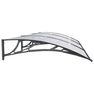 Sunshade black 300x100 cm polycarbonate