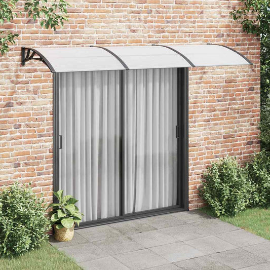 Sunshade black 300x100 cm polycarbonate