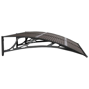 Sunshade black 150x100 cm polycarbonate