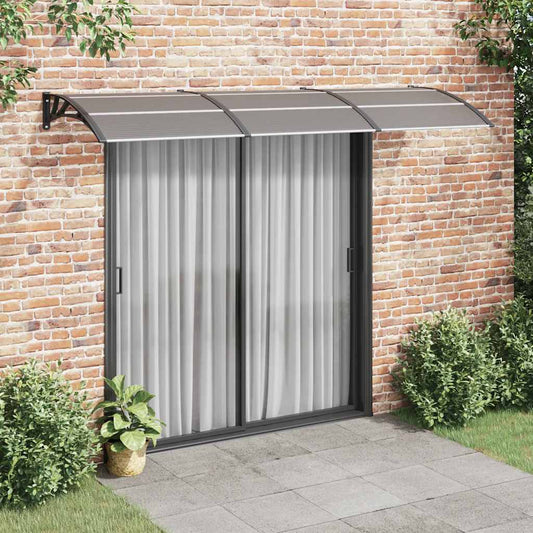 Sunshade black 300x100 cm polycarbonate