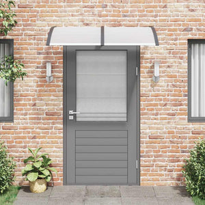 Black and transparent canopy 150x75 cm polycarbonate