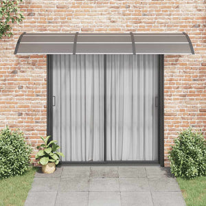 Sunshade canopy black 300x75 cm polycarbonate