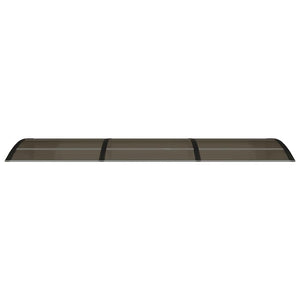 Sunshade canopy black 300x75 cm polycarbonate