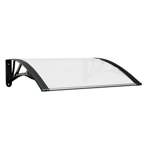 Sunshade black and transparent 80x75 cm polycarbonate