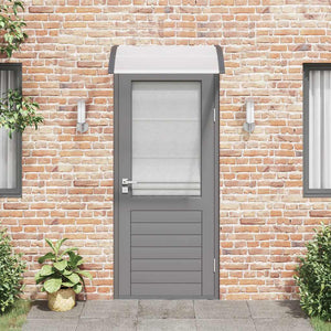 Black and transparent canopy 100x75 cm polycarbonate