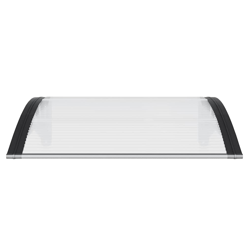 Black and transparent canopy 100x75 cm polycarbonate