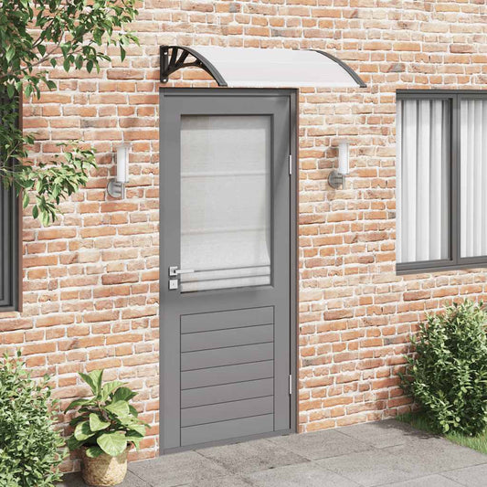 Black and transparent canopy 100x75 cm polycarbonate