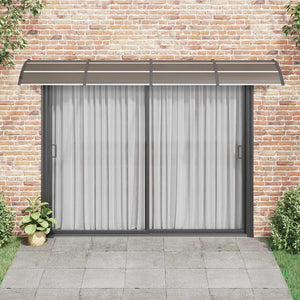 Sunshade black 350x100 cm polycarbonate