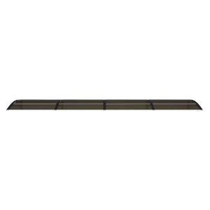 Sunshade canopy black 400x75 cm polycarbonate