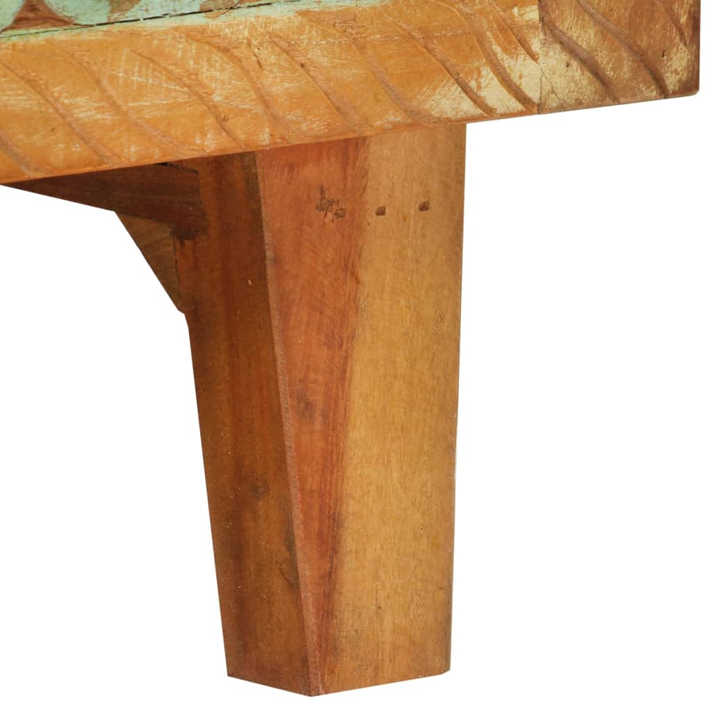 Hand-carved sideboard 55x30x75 cm reclaimed solid wood
