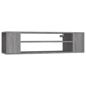 Hanging TV bench gray sonoma 100x30x26.5 cm engineered wood
