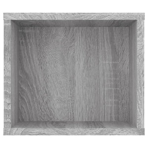 Hanging TV bench gray sonoma 100x30x26.5 cm engineered wood