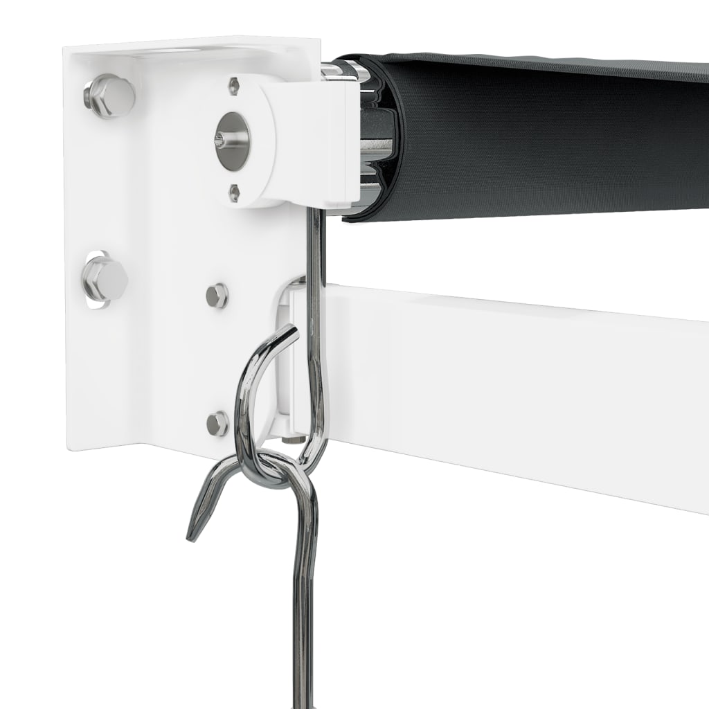 Retractable awning anthracite 3x2.5 m fabric and aluminum