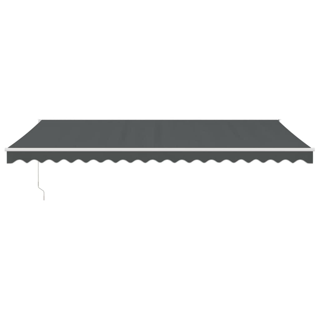 Retractable awning anthracite 5x3 m fabric and aluminum