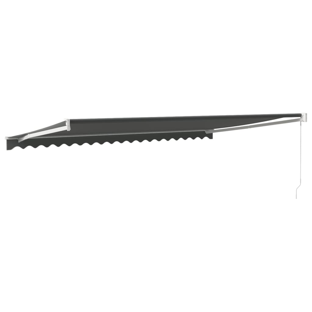 Retractable awning anthracite 5x3 m fabric and aluminum