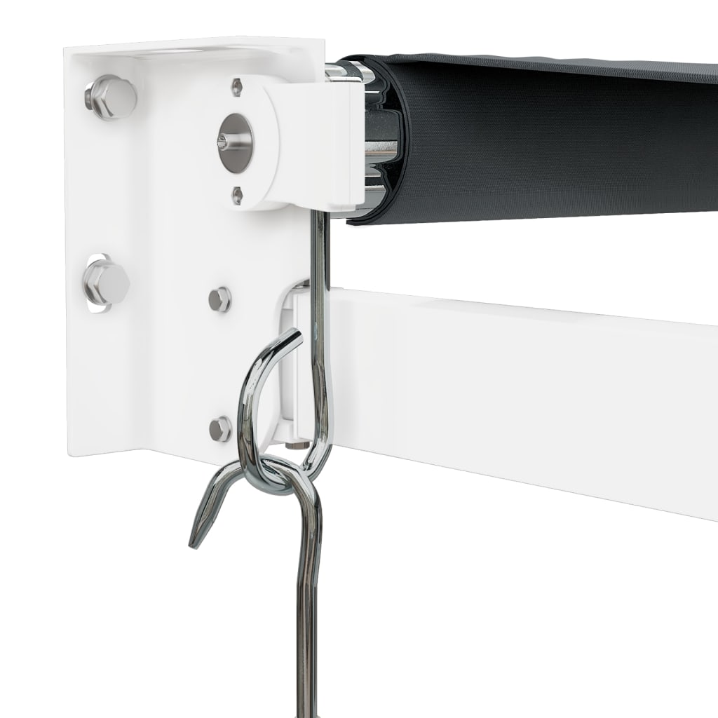 Retractable awning anthracite 5x3 m fabric and aluminum