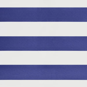 Retractable awning blue and white 3.5x2.5 m fabric and aluminum