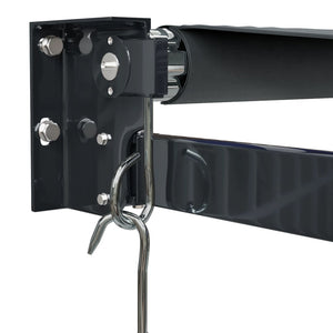 Retractable awning anthracite 3.5x2.5 m fabric and aluminum