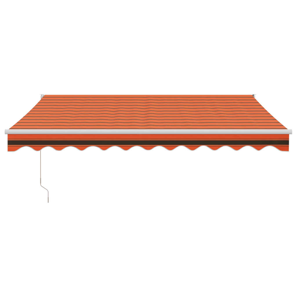 Automatic retractable awning orange and brown 3.5x2.5 m