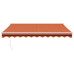 Automatic retractable awning orange and brown 3.5x2.5 m