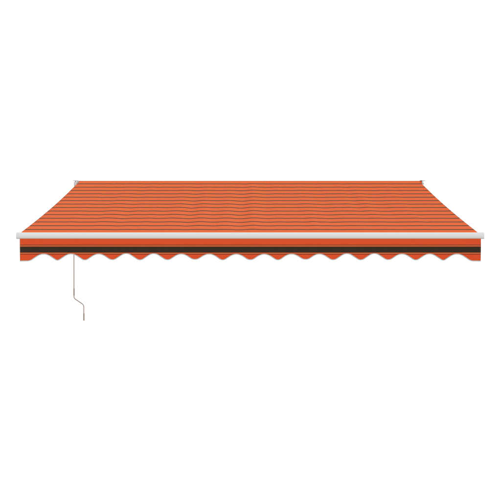 Automatic retractable awning orange and brown 4.5x3 m