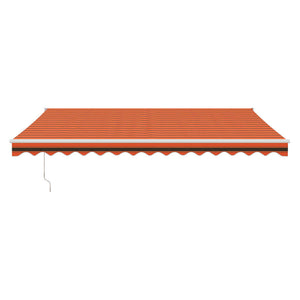Automatic retractable awning orange and brown 4.5x3 m