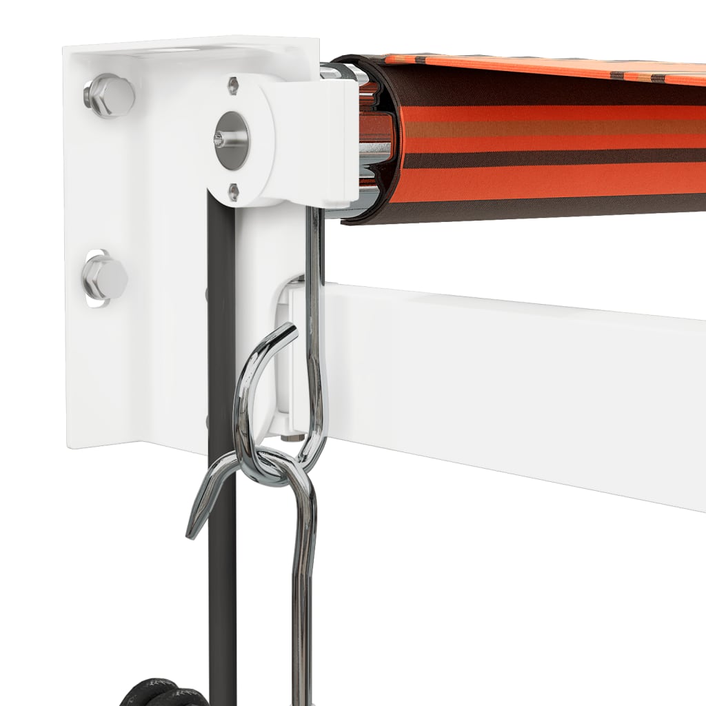 Automatic retractable awning orange and brown 4.5x3 m