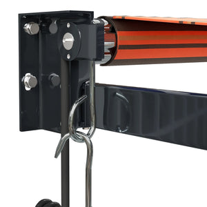 Automatic retractable awning orange and brown 4x3 m