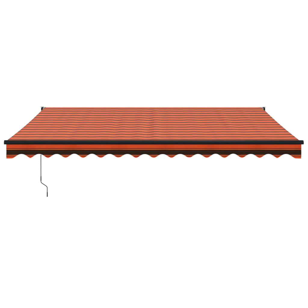Automatic retractable awning orange and brown 4.5x3 m