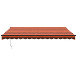 Automatic retractable awning orange and brown 4.5x3 m