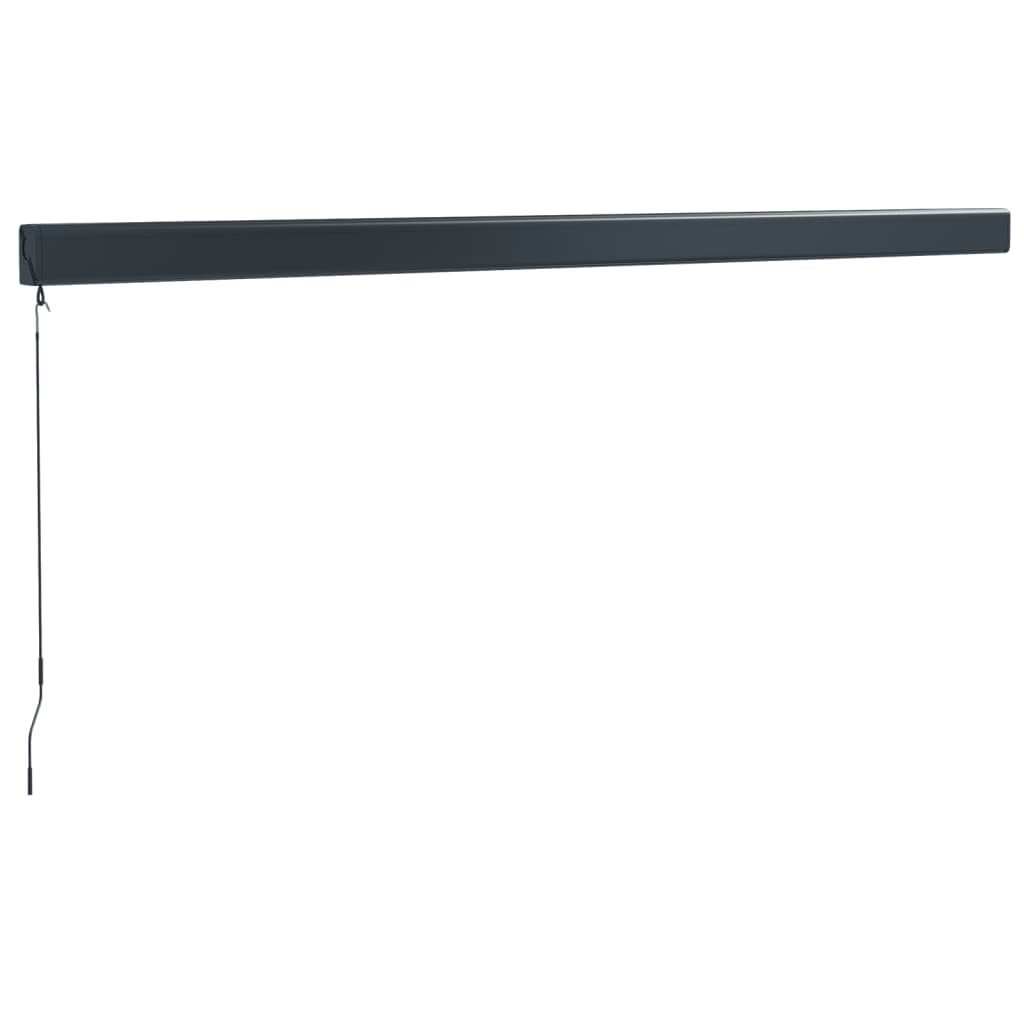 Retractable awning blue and white 4x3 m fabric and aluminum