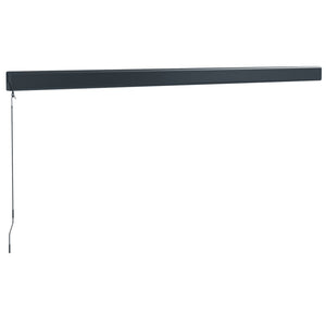 Retractable awning blue and white 4x3 m fabric and aluminum